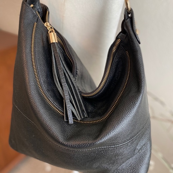 Onna Ehrlich black leather handbag - Picture 2 of 16